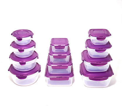 Locknlock 12-Pc Nestable Bowl, Square & Zen Storage Set