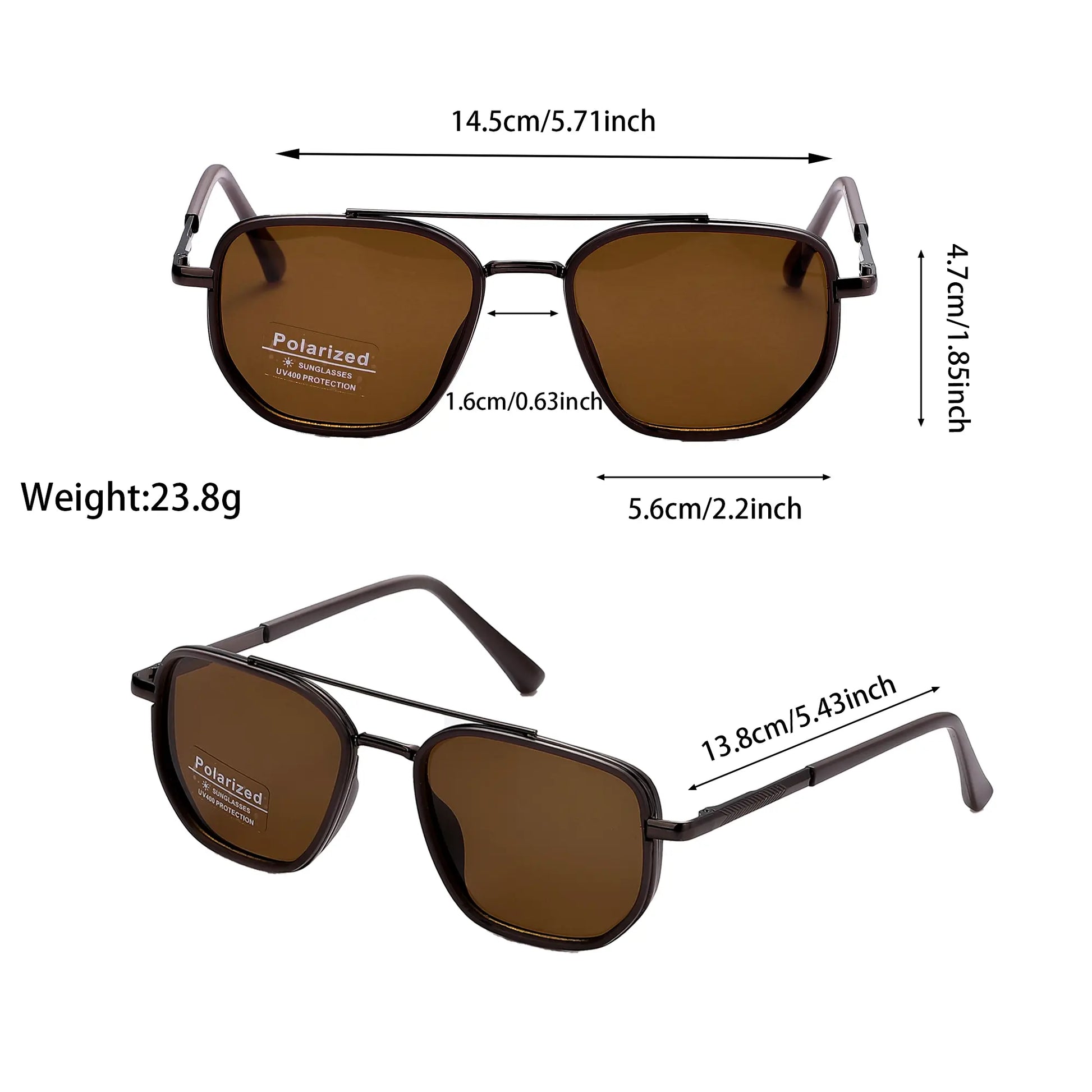 Fashionable Frames Sunglasses - Back to School Travel Geometric Double-Beam 2026 Fall/Summer Trends, Lightweight Durable High Quality Eyewear, Men'S Accessories, Guys Gifts