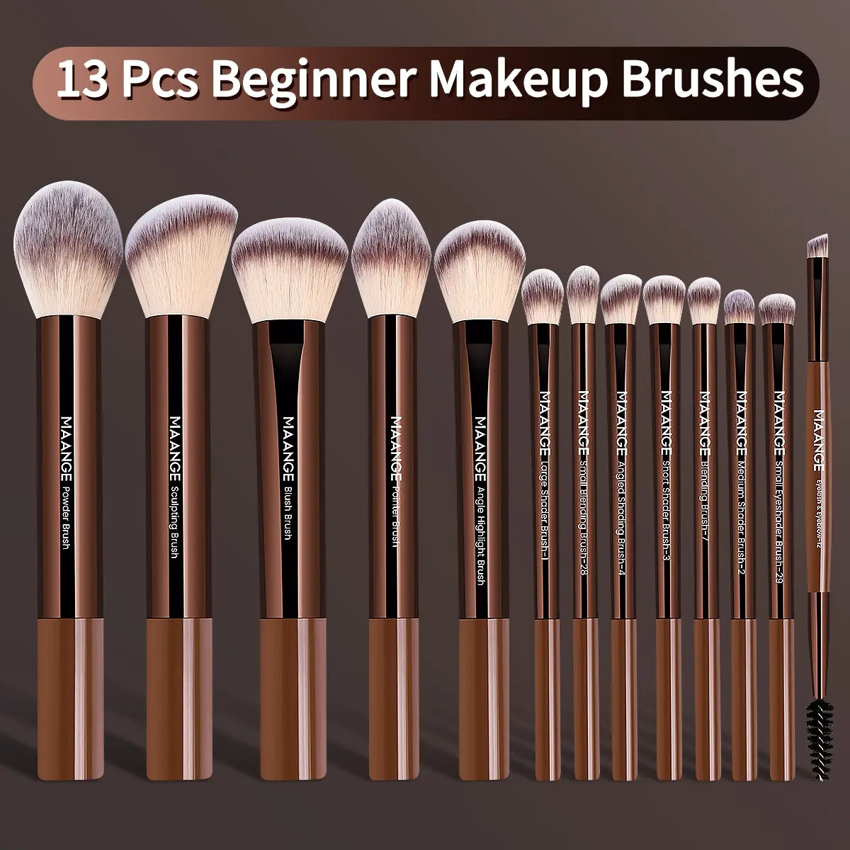 Professional Makeup Brush Set, Cosmetic Brush Set, Metal Frame, Multiple Brushes Including Eyeshadow, Blush, Foundation, Perfect for Women & Girls #TOP PICKS