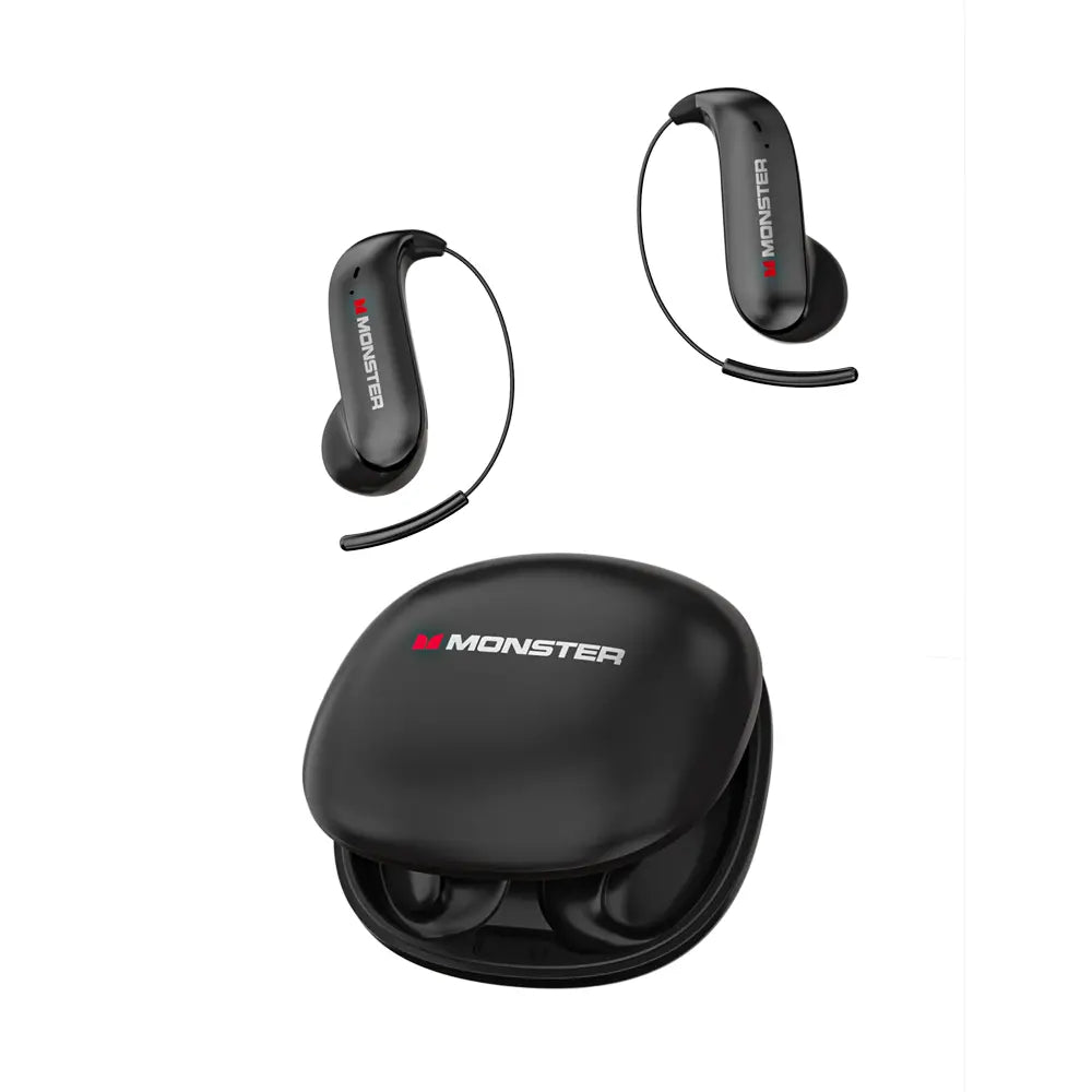Monster Ear Buds - Bluetooth Headphones with Zero‑Gravity Titanium Ear‑Hook Design, Noise Isolation, 145H Playtime Wireless Earbuds Headset Bluetooth 6.0,Waterproof & Sweatproof, Ideal for Travel & Electronic Gifts for Men and Women