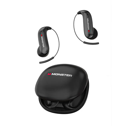 Monster Ear Buds - Bluetooth Headphones with Zero‑Gravity Titanium Ear‑Hook Design, Noise Isolation, 145H Playtime Wireless Earbuds Headset Bluetooth 6.0,Waterproof & Sweatproof, Ideal for Travel & Electronic Gifts for Men and Women
