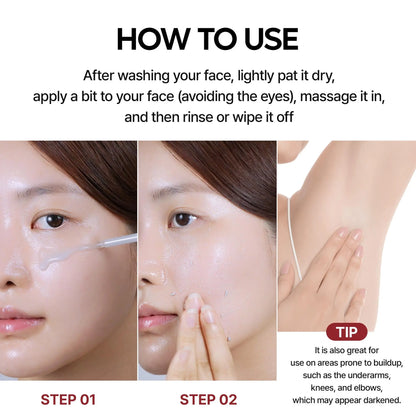 [Dr.Melaxin Official] Peel Shot Glow Rice Ampoule Duo - Peel Shot Gentle Exfoliator for Glowing, Smooth Skin | Blackhead Whitehead Care | Korean Skincare